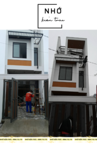 Nhớ kiến trúc Công trình xây nhà trọn gói 3 tầng tại Hưng Nguyên, thành phố Vinh, tỉnh Nghệ An